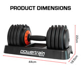 Powertrain GEN2 Pro Adjustable Dumbbell Set - 50kg - Extra Image