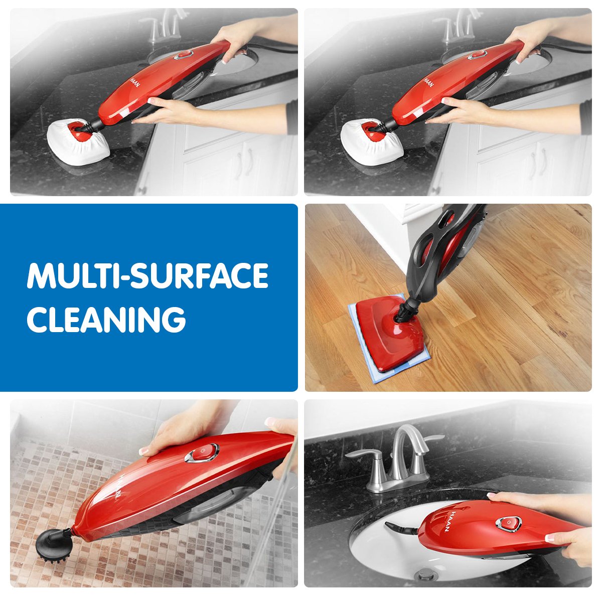 HAAN SI-A70 Ultimate 2-in-1 Steam Mop and Handheld Cleaner