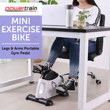 Powertrain Mini Exercise Bike Arm and Leg Pedal Exerciser - 45-Degree Angle