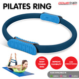 Powertrain Pilates Ring Band Yoga Home Workout Exercise Band Blue - Extra Image