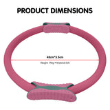 Powertrain Pilates Ring Band Yoga Home Workout Exercise Band Pink