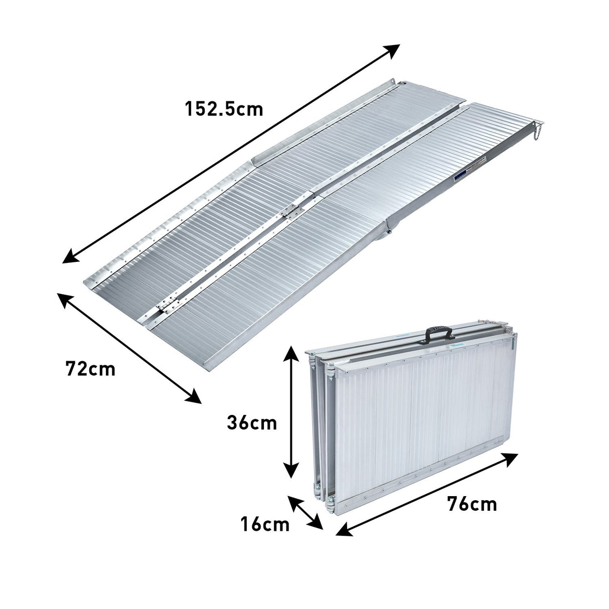 Rigg Aluminium Portable Wheelchair Ramp R02-5ft