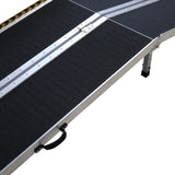 Kartrite Aluminium Wheelchair Ramp With Leg Support - 10ft - 45-Degree Angle