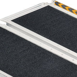 Rigg High-grip Aluminium Portable Wheelchair Ramp 4ft - Rear View