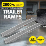 Kartrite 2x Heavy Duty Loading Ramps - 2.5m - Close-Up Angle