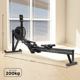 Powertrain Air Rowing Machine Resistance Rower for Home Gym Cardio - Front View