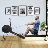 Powertrain Air Rowing Machine Resistance Rower for Home Gym Cardio - Rear View