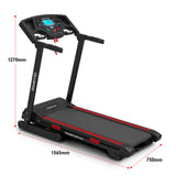 Powertrain K200 Electric Treadmill Folding Home Gym Running  Machine - Low Angle