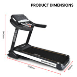 Powertrain MX3 Treadmill Performance Home Gym Cardio Machine - Top-Down View