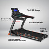 Powertrain V100 Foldable Treadmill Auto Incline Home Gym Cardio - 45-Degree Angle