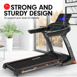 Powertrain V100 Foldable Treadmill Auto Incline Home Gym Cardio - Close-Up Angle