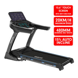 Powertrain V1100 Treadmill with Wifi Touch Screen & Incline - Front View