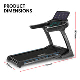 Powertrain V1100 Treadmill with Wifi Touch Screen & Incline - Top-Down View