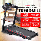 Powertrain V30 Foldable Treadmill Manual Incline Home Gym Cardio - Front View