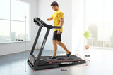 Powertrain V30 Foldable Treadmill Manual Incline Home Gym Cardio - Low Angle