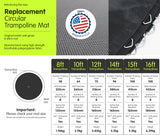 Kahuna Springless Trampoline Replacement Mat Round 16ft