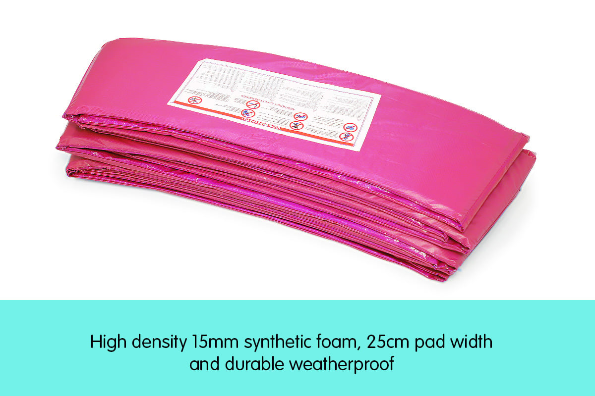 Kahuna 12ft Trampoline Replacement Pad Round - Pink