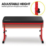 Powertrain Height-Adjustable Exercise Home Gym Flat Weight Bench - Close-Up Angle