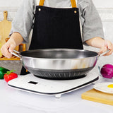 Double Ear 304 Stainless Steel 38cm Non-Stick Stir Fry Cooking Kitchen Wok Pan with Lid Honeycomb Double Sided