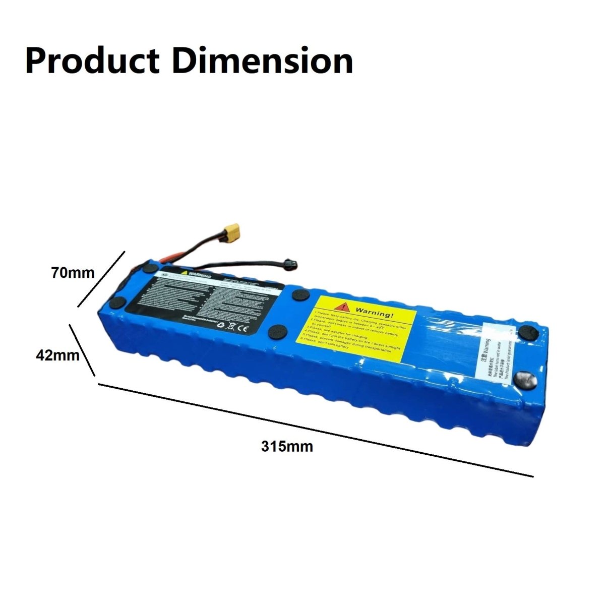 NE1003-H Li-ion Battery Pack for 42v Ebike Bicycle Electric Scooter 7.8Ah 36v 350w