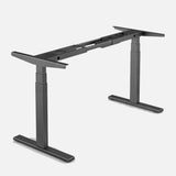 140cm Standing Desk Height Adjustable Sit Stand Motorised Grey Single Motor Frame White Top - Extra Image