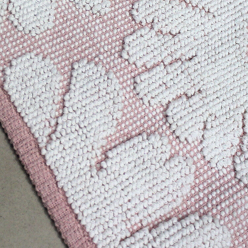 Floral Pink Kids Tufted Bathmat