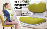 Slender Chair Posture Correction Seat Floor Lounge Padded Stackable LIME