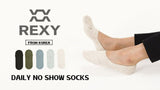 15-Pack Rexy Non-Slip Breathable No-Show Ankle Socks in Assorted Colors - Medium Size