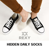 Rexy 15-Pack Multi-Color No-Show Ankle Socks - Small, Non-Slip & Breathable