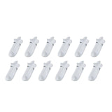 Rexy 12-Pack White Non-Slip Seamless Sports Socks for Small Feet