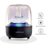 Volkano 4X LED Bluetooth Speaker - Portable Wireless Stereo with FM, USB, TF, and AUX Connectivity