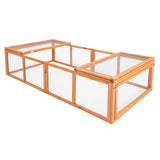 Paw Mate Chicken Coop Rabbit Hutch Extension Run 180 x 90 x 48cm Runey