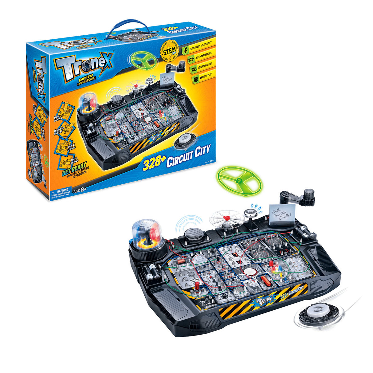 Tronex 328+ Advanced Electronics Learning Kit for Kids - Interactive STEM Circuit Board Toy