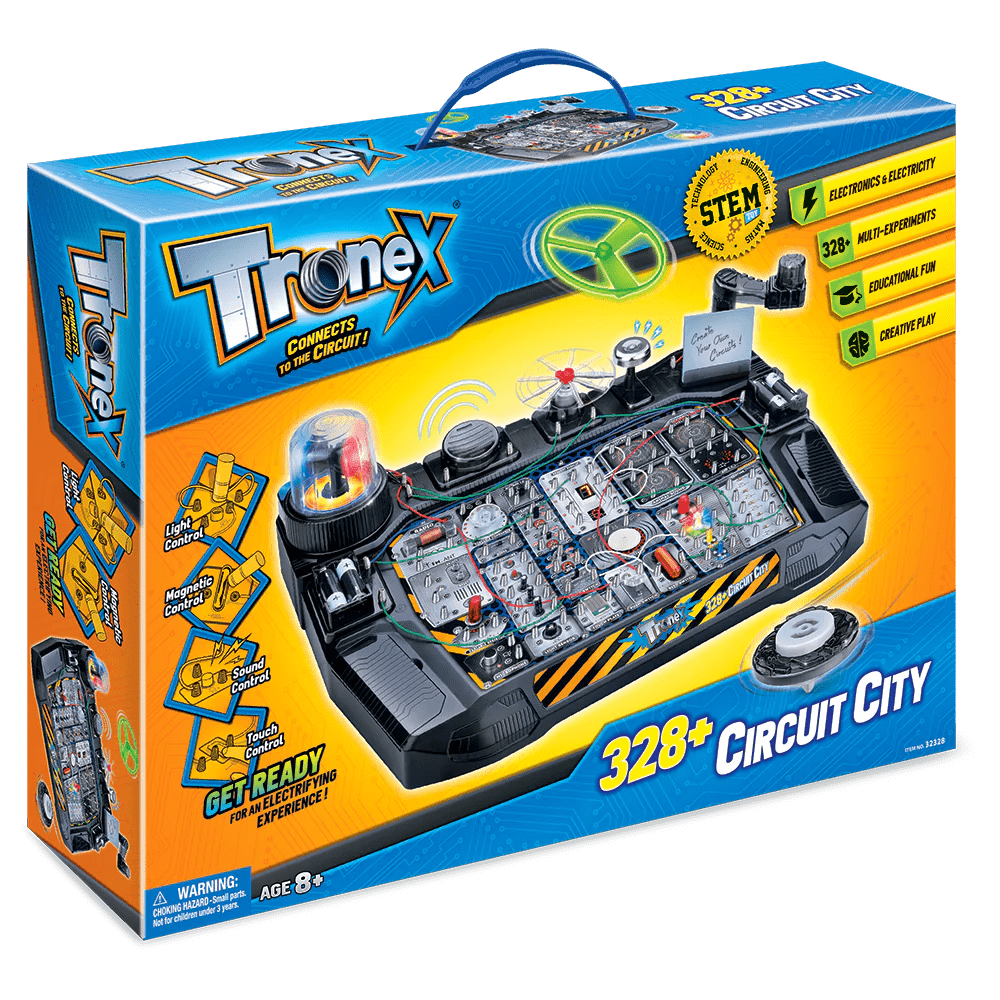 Tronex 328+ Advanced Electronics Learning Kit for Kids - Interactive STEM Circuit Board Toy