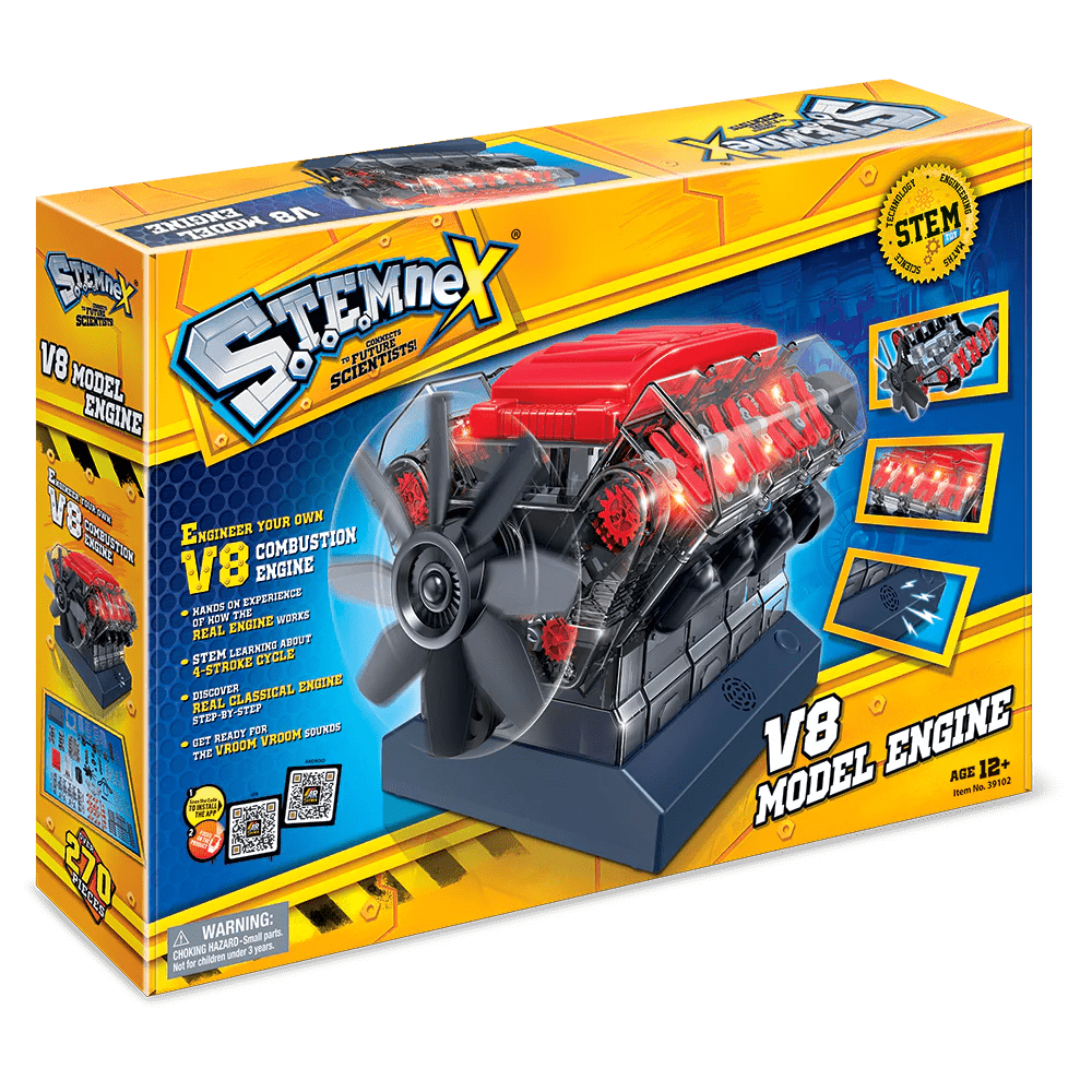 Stemnex V8 Engine Construction Kit - Build Your Own Educational STEM Toy