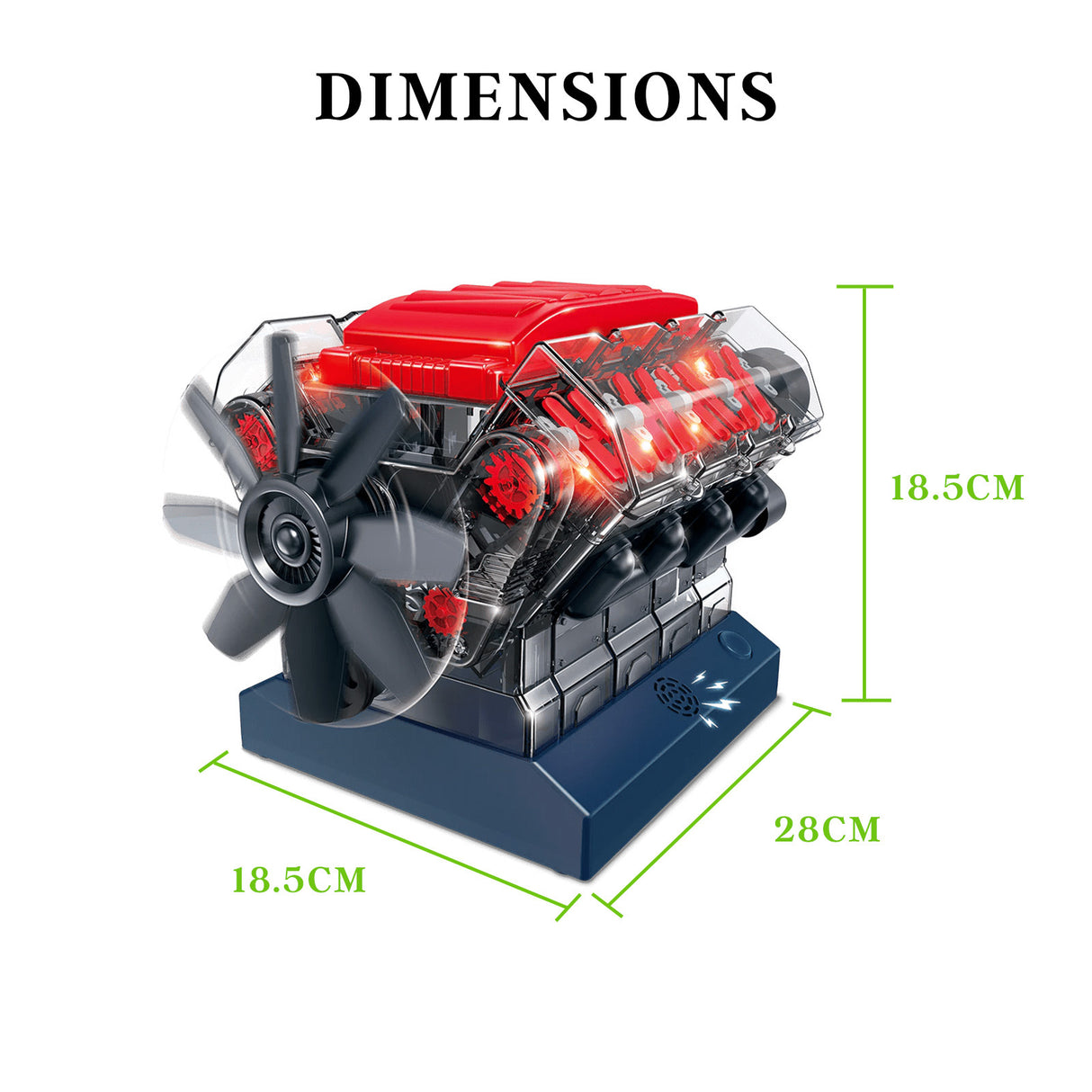 Stemnex V8 Engine Construction Kit - Build Your Own Educational STEM Toy