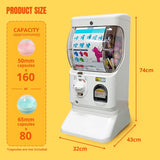 Gachapon Capsule Toy Vending Machine Collectible Gacha Dispenser WHITE - Low Angle