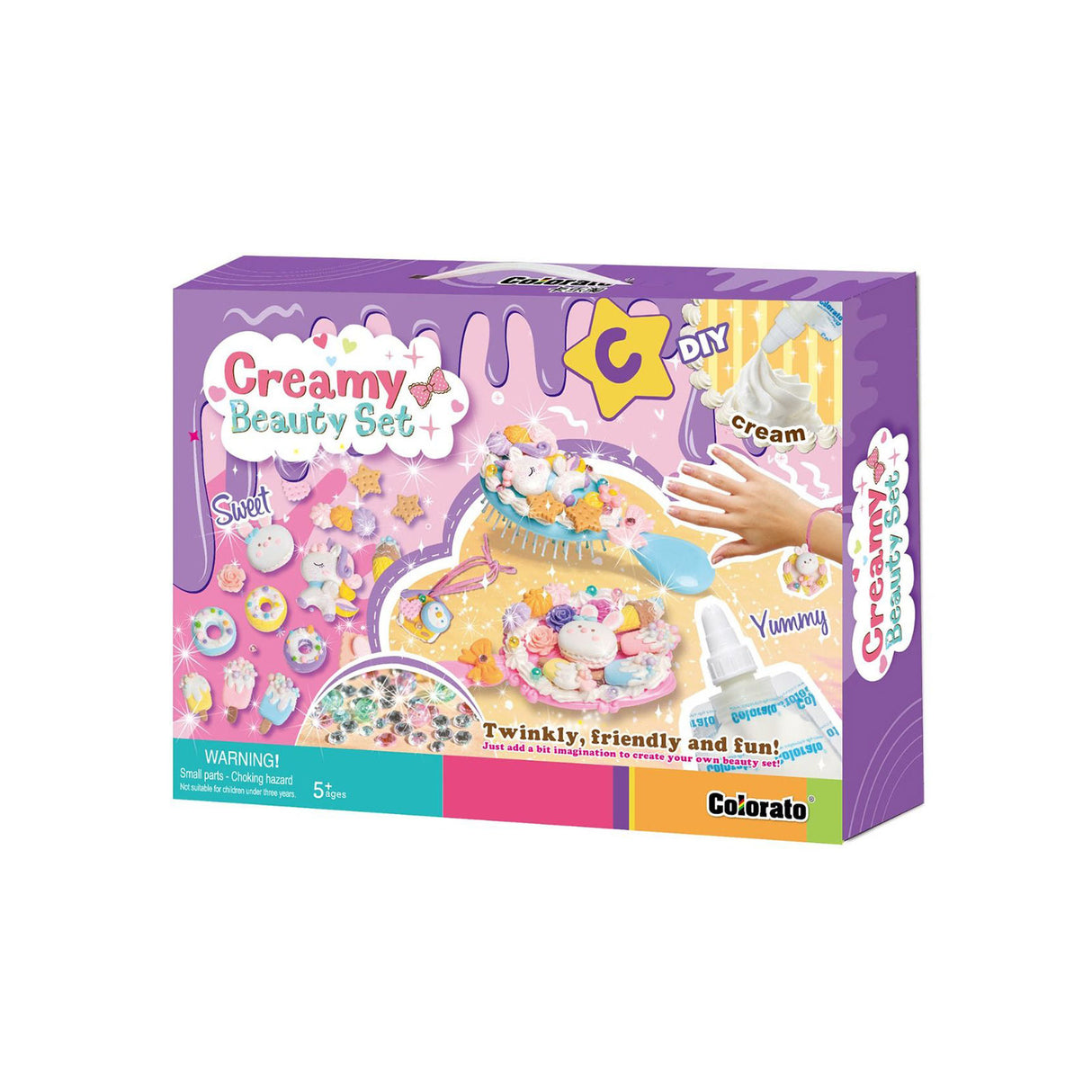 Colorato Creamy Beauty Set - Super Clay and Charms DIY Craft Kit for Kids