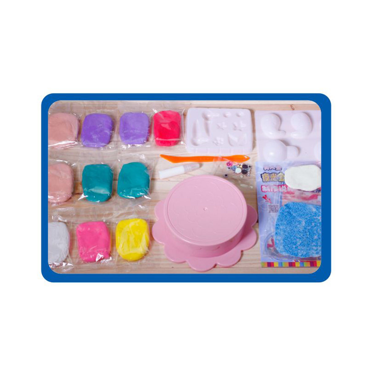 Colorato Mermaid Glow Set - Glow-in-the-Dark Super Clay DIY Craft Kit for Kids