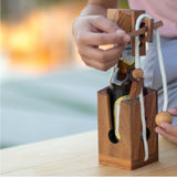 Brainteaser beer bottle mystery lock puzzle- open the lock before you can have a drink! Great party gift