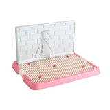 YES4PETS Small Portable Dog Potty Training Tray Pet Puppy Toilet Trays Loo Pad Mat Pink