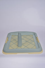 YES4PETS Medium Portable Dog Potty Training Tray Pet Puppy Toilet Trays Loo Pad Mat Blue