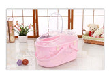 YES4PETS Small Dog Cat Crate Pet Rabbit Guinea Pig Ferret Carrier Cage With Mat-Pink