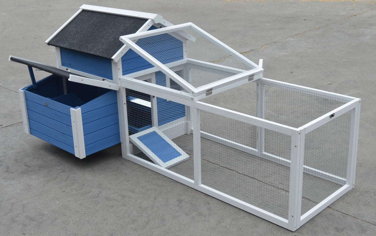 YES4PETS Large Chicken Coop Rabbit Hutch Ferret Cage Hen Chook Cat House