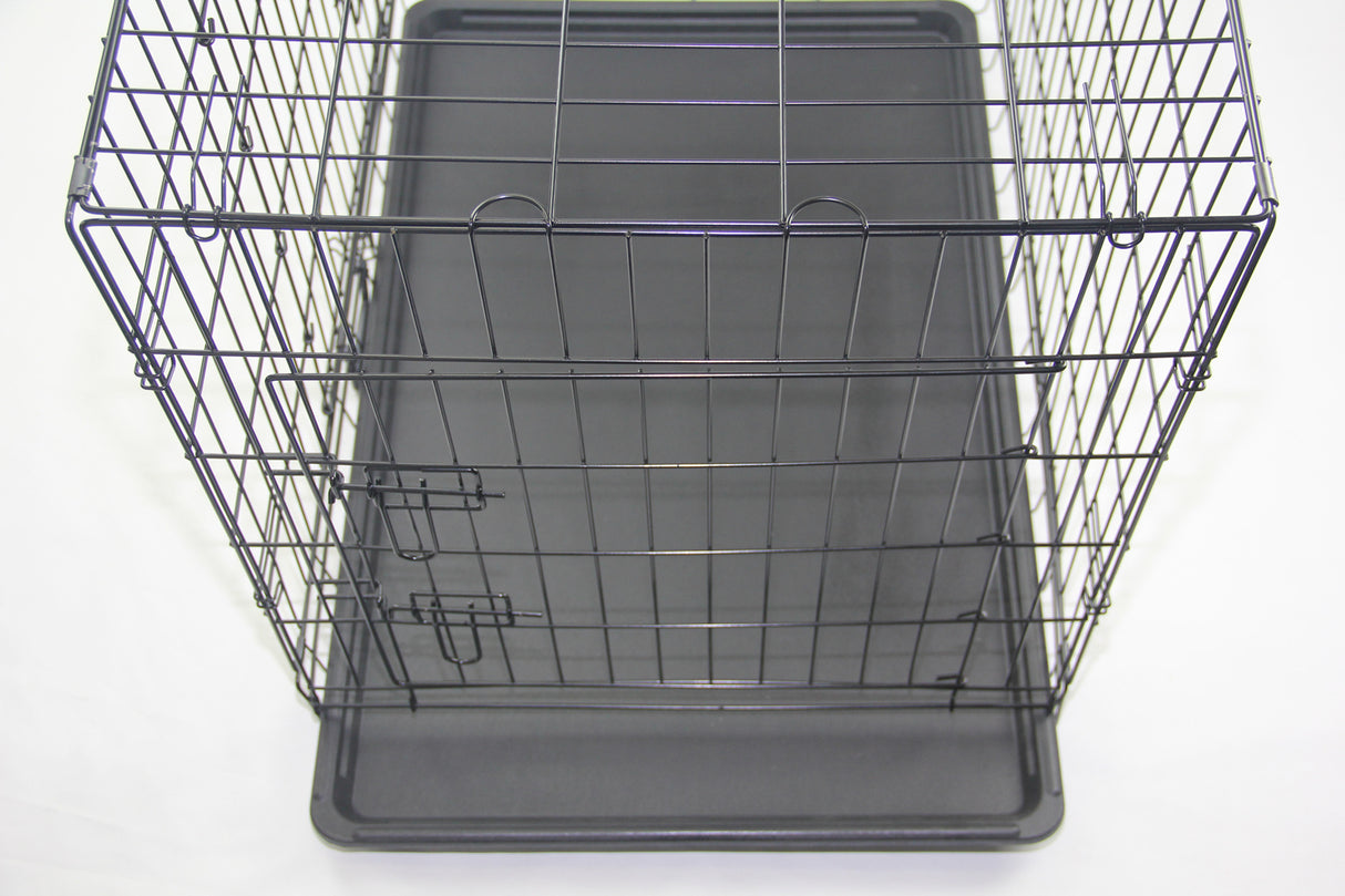 YES4PETS 24' Portable Foldable Dog Cat Rabbit Collapsible Crate Pet Cage with Cover Mat