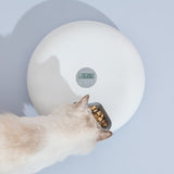 6 Meal Automatic Pet Dog Cat Food Feeder Dispenser with Programmable Timer White - Front View