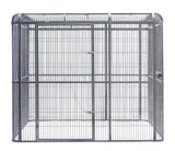 YES4PETS XXXXL Walk-in Bird Cat Dog Chicken Rabbit Cage Pet Parrot Aviary  Perch 219x158x203cm With Green Cover