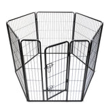 YES4PETS 6 Panels 100 cm Heavy Duty Pet Dog Cat Puppy Rabbit Exercise Playpen Fence Extension With Cover - Front View