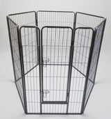 YES4PETS 6 Panel 120 cm Heavy Duty Pet Dog Cat Rabbit Playpen Fence With Cover - Front View