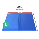 2X Pet Cooling Bed Gel Mat Dog Cat Non-Toxic Cool Pad Puppy Cold Summer 50x40 CM